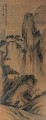 viendo cascada tinta china antigua